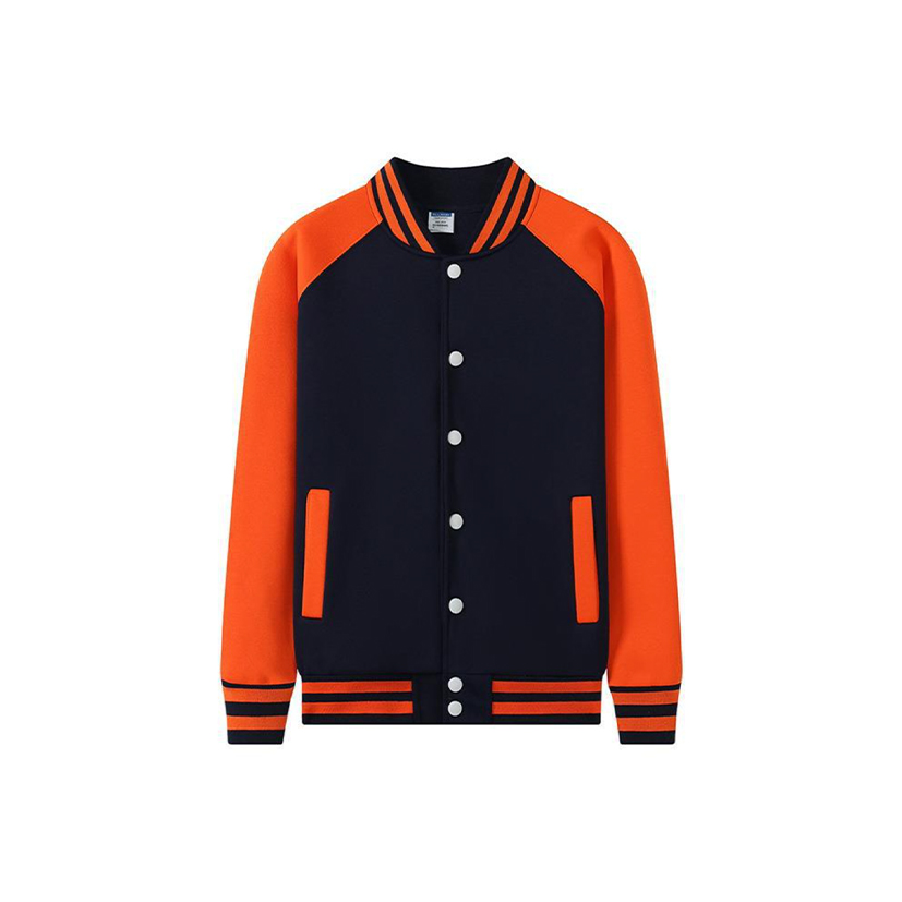 Navy with Orange Sleeves