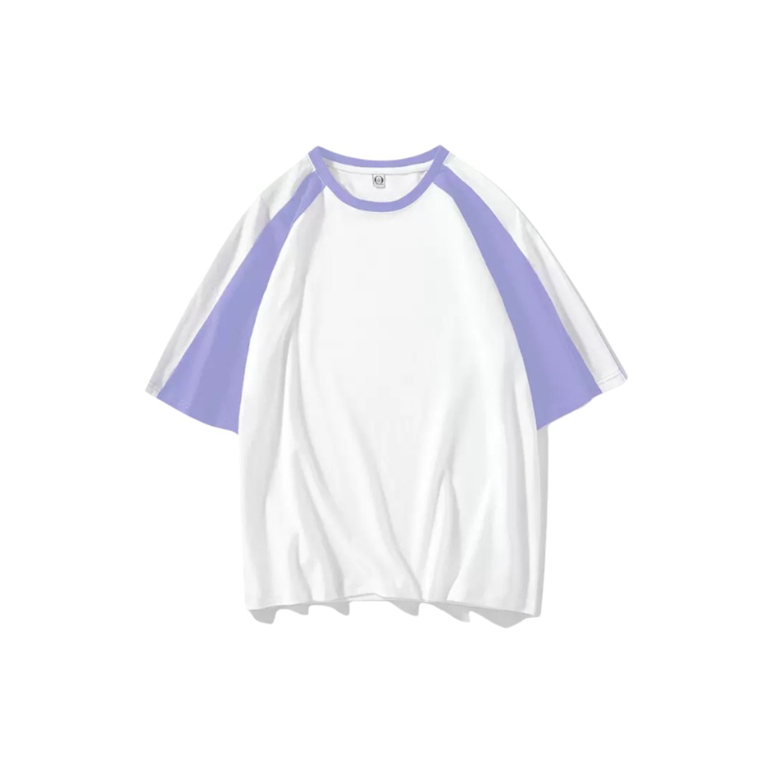 香港訂製印Tee班衫 — 200G拼接牛角落肩條紋T-Shirt | Printyeala 印嘢啦 一件起印